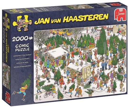 Jumbo, puzzle, Jan Van Haasteren, Sprzedaż świątecznych choinek, 2000 el. Jumbo