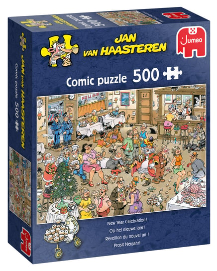 Jumbo, puzzle, Jan Van Haasteren, Świętowanie Nowego Roku, 500 el. Jumbo