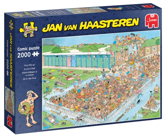 Jumbo, puzzle, Jan Van Haasteren, Tłumy na basenie, 2000 el. Jumbo
