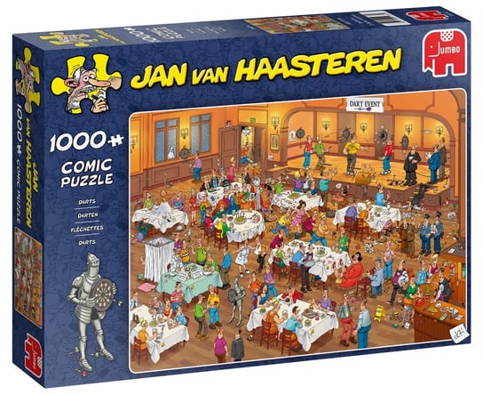 Jumbo, puzzle, Jan Van Haasteren, Turniej w rzutki, 1000 el. Jumbo
