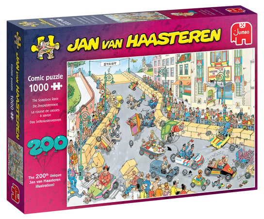 Jumbo, puzzle, Jan van Haasteren, Wyścig na byle czym, 1000 el. Jumbo