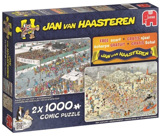 Jumbo, puzzle, Jan Van Haasteren, Zimowa zabawa, 1000 el. Jumbo