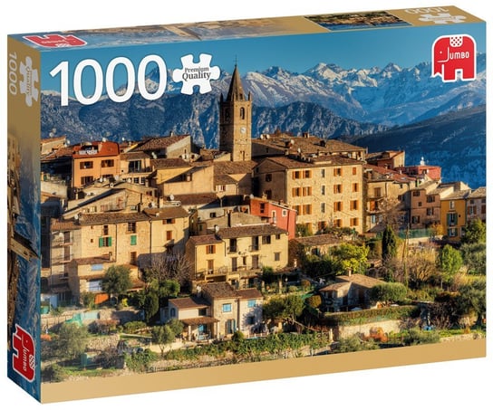 Jumbo, puzzle, Lazurowe Wybrzeże na tle Alp, 1000 el. Jumbo