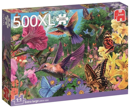 Jumbo, puzzle, Ogród pełen kolibrów XL, 500 el. Jumbo