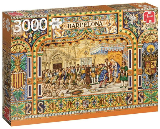 Jumbo, puzzle, Ozdobne płytki z Barcelony, 3000 el. Jumbo