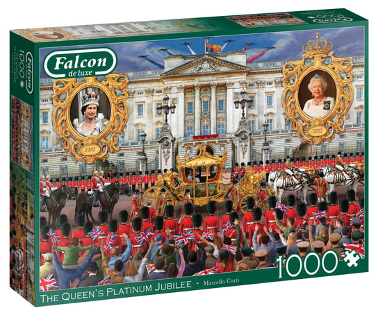 Jumbo, puzzle, Platynowy jubileusz królowej Wielkiej Brytanii, 1000 el. Jumbo