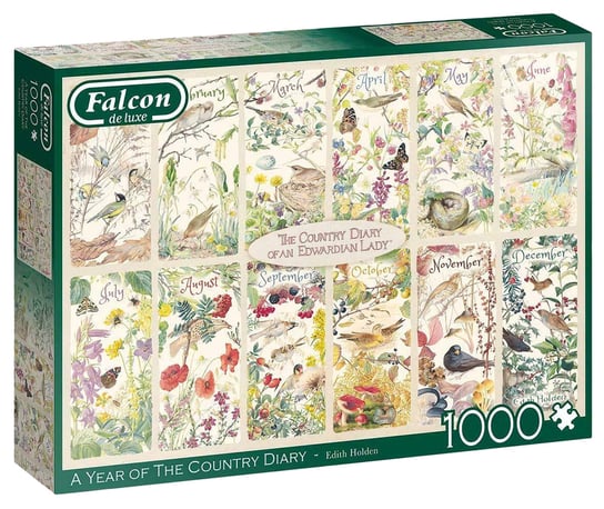 Jumbo, puzzle, Rok Pełen Kwiatów I Ptaków, 1000 el. Jumbo