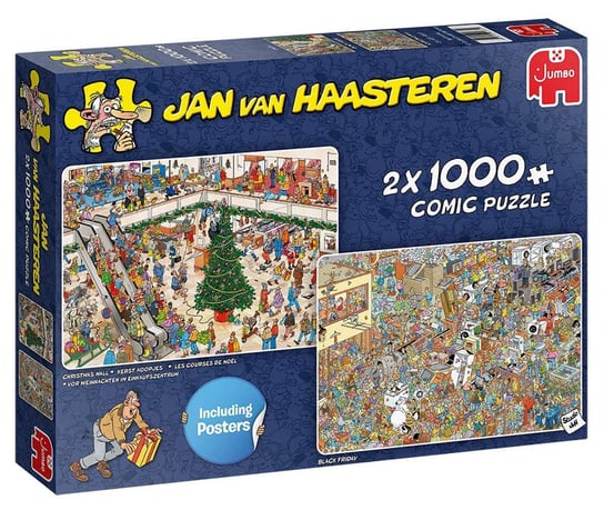 Jumbo, puzzle, Świąteczne zakupy, 2x1000 el. Jumbo