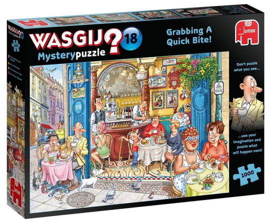 Jumbo, puzzle, Wasgij, Mystery 18 Szybka Przekąska, 1000 el. Jumbo
