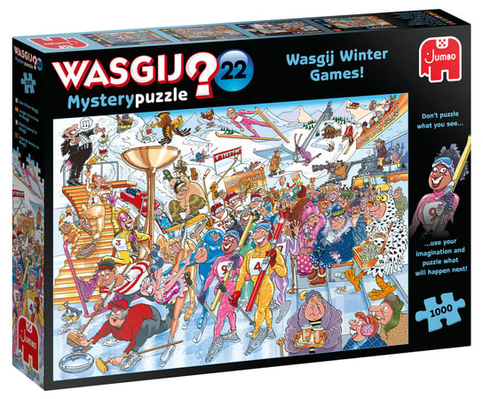Jumbo, puzzle, Wasgij Mystery 22, Sporty zimowe, 1000 el. Jumbo