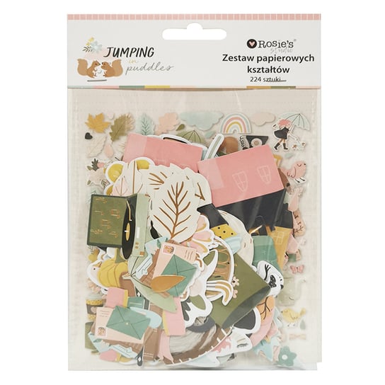 Jumping in puddles, Zestaw papierowych kształtów 224 szt. Empik