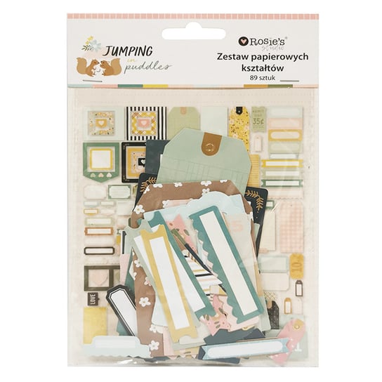 Jumping in puddles, Zestaw papierowych kształtów 89 szt. Empik
