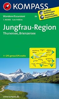 Jungfrau-Region. Thunersee, Brienzersee. Mapa 1:40 000 Opracowanie zbiorowe