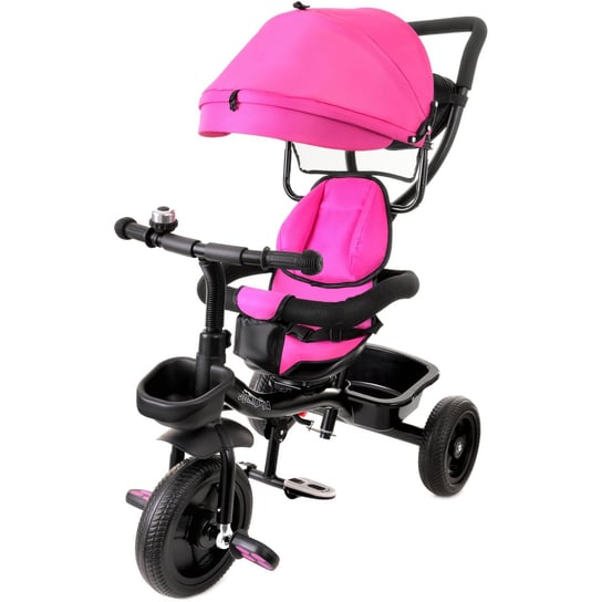Junioria, rowerek trójkołowy obracany 360 Kindereo Baby Star różowy Junioria