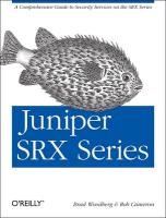 Juniper SRX Series Woodberg Brad, Cameron Rob