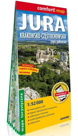 Jura Krakowsko-Częstochowska. Część północna. Mapa turystyczna 1:52 000 Opracowanie zbiorowe