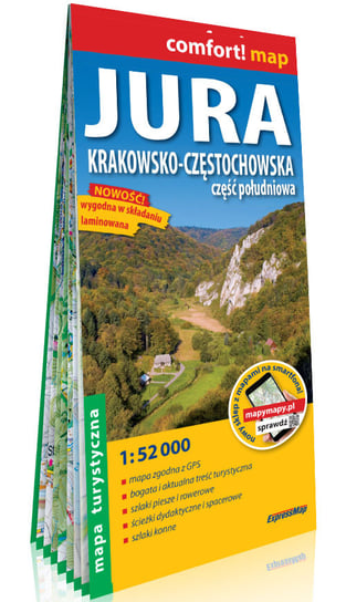 Jura Krakowsko-Częstochowska. Część południowa. Mapa turystyczna 1:52 000 Opracowanie zbiorowe