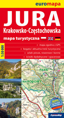 Jura Krakowsko-Częstochowska. Mapa 1:50 000 Opracowanie zbiorowe
