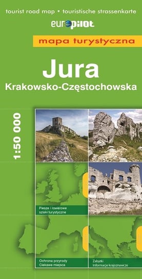 Jura Krakowsko Częstochowska. Mapa turystyczna 1:50 000 Euro pilot
