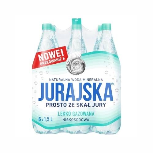 Jurajska woda mineralna lekko gazowana 6 x 1,5 l Inna marka