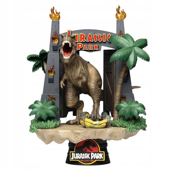 Jurassic Park - D-Stage Park Gate T-Rex 16Cm World Mattel