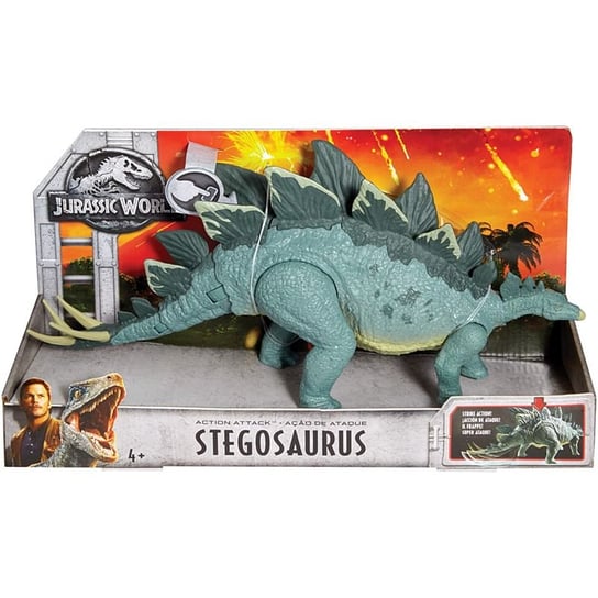 Jurassic World, atakujące dinozaur Stegosaurus, FMW88 Mattel