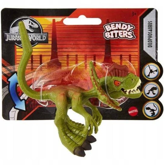 Jurassic World Bendy Biters Park Jurajski Figurka Dinozaur Dilophosaurus Mattel