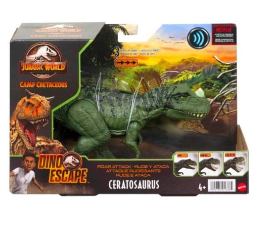 Jurassic World Ceratozaur Ryczący dinozaur Mattel