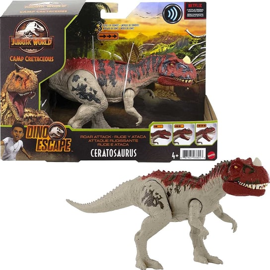 Jurassic world, dinozaur Ceratosaurus 30cm, figurka mattel Mattel