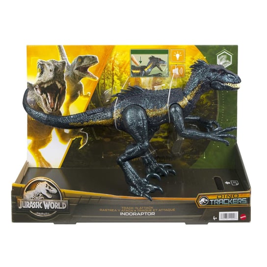Jurassic World, figurka interaktywna, dinozaur, Indoraptor Mattel