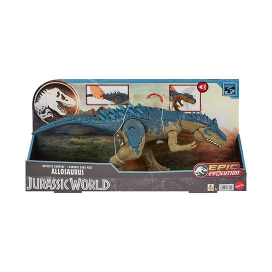 Jurassic World, figurka interaktywna, Straszny atak Dinozaur, Allozaur Mattel