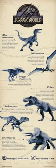 Jurassic World Jurajski Park Dinozaury - plakat 53x158 cm Galeria Plakatu