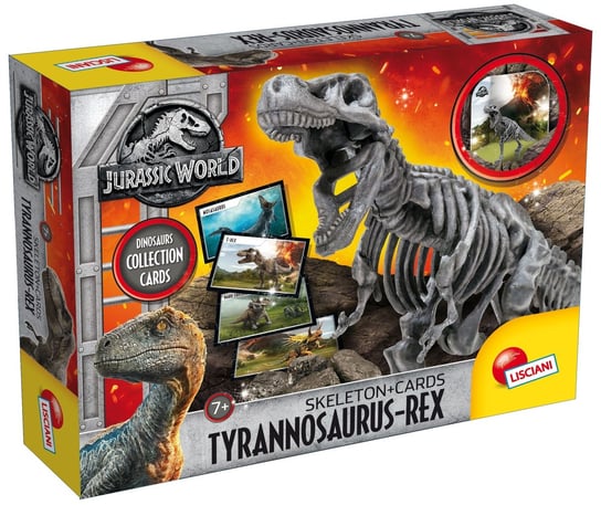 Jurassic World, tyrannosaurus Rex  z kartami Lisciani