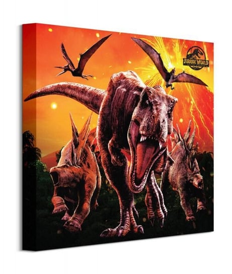 Jurassic World Upadłe królestwo Erupcja - obraz na płótnie Jurassic World