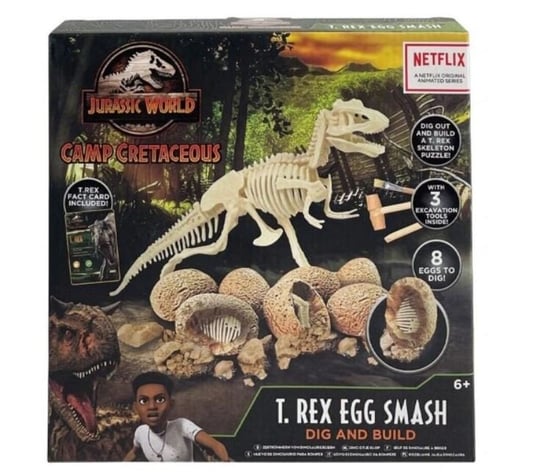 Jurassic World wykopaliska t-rex egg smash Branded Toys