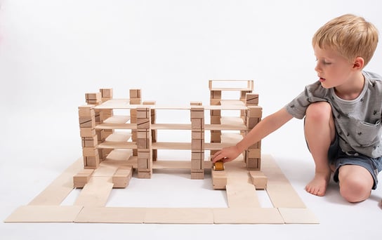 Just Blocks: klocki drewniane Smart Lines 92 elementów Just Blocks