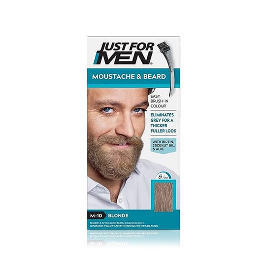 Just For Men, Moustache & Beard, Żel koloryzujący do brody i wąsów M-10 Popielaty Blond, 28 g Just For Men
