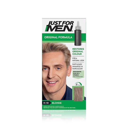 Just For Men, Original Formula, Szampon koloryzujący dla mężczyzn H-10 Popielaty Blond, 66 ml Just For Men