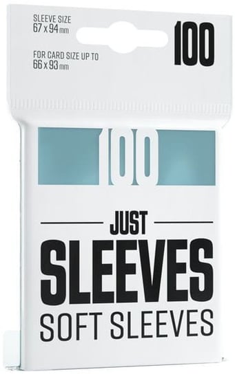Just Sleeves - Soft Sleeves (67 x 94 mm) 100 sztuk, Clear, Gamegenic Gamegenic