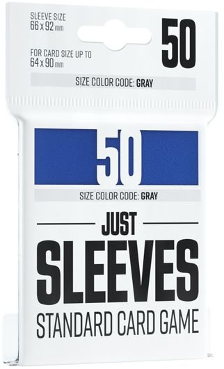 Just Sleeves - Standard Card Game Sleeves (66x91 mm), Niebieskie, 50 sztuk, Gamegenic Gamegenic