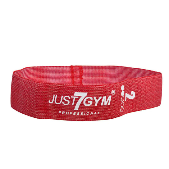 Just7Gym, guma materiałowa, Mini Band 5.0, czerwona Just7Gym