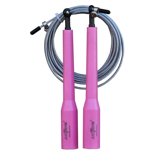Just7Gym, Skakanka, Ultra Speed Rope Pro 3.0, różowy, 300 cm Just7Gym