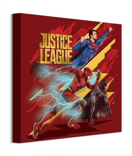 Justice League Heroes To Action - obraz na płótnie DC COMICS