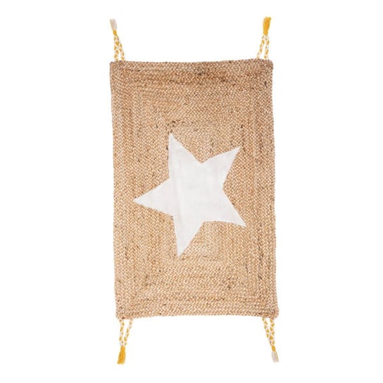 Jutowy dywanik z motywem gwiazdy SOFT STAR, 60 x 90 cm Atmosphera