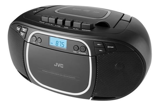 JVC, Radioodtwarzacz,  RC-E451B Boombox, black JVC