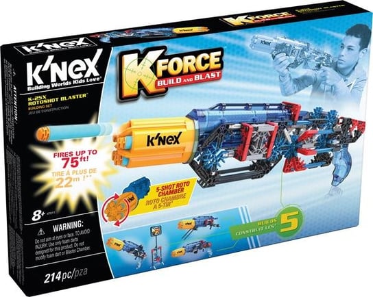 K'nex, klocki konstrukcyjne K-Force Build & Blast, zestaw K-25X K'Nex
