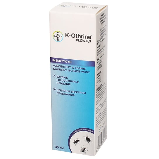 K-Othrine 2,5 Flow Oprysk O Szybkim Działaniu Na Pluskwy, Karaluchy I Muchy 30 Ml Bayer