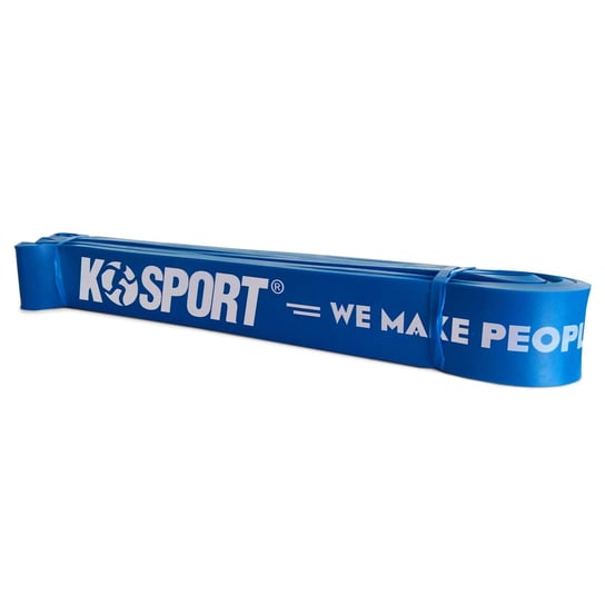 K-Sport, guma treningowa wzmocniona, Power Band 2, niebieska, 16-39 kg K-Sport