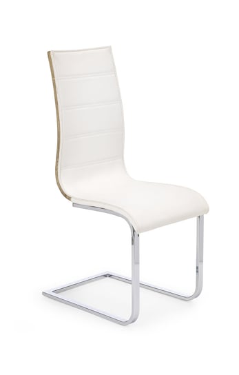 K104 Krzesło Biały/Sonoma Ekoskóra (2P=4Szt) Halmar