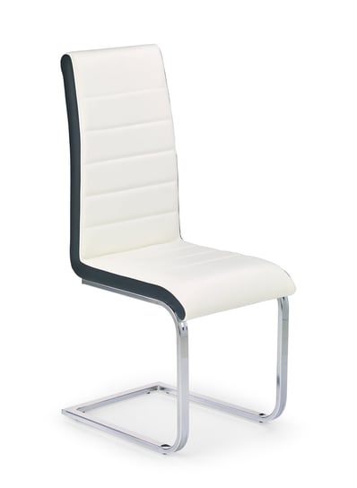 K132 Krzesło Biało-Czarny (2P=4Szt) Halmar